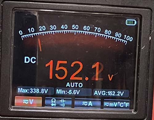 150VDC, plus or minus a few. eico902-regulation-wereboar.jpg